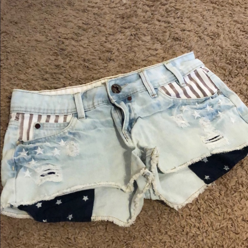 YMI American Flag Shorts